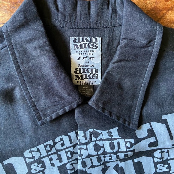 VTG ‘Akademiks’ men’s button down shirt sleeve shirt - Picture 3 of 7